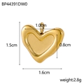 Detailed size specifications of a 3D gold heart pendant with 1.5cm height and 2.8g weight - BP44391DW0-3D Solid Heart