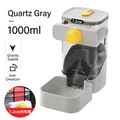 Distributeur eau automatique par gravité 1000ML gris quartz pour cage animaux - Distributeur de Nourriture Suspendu-1000ML / Gris Quartz