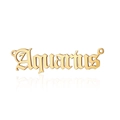 Golden Aquarius constellation letter pendant in stainless steel for jewelry making - Gold-Aquarius