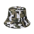 Camo bucket hat for outdoor fishing with adjustable drawstring and jungle pattern - 58cm / Camouflage 2