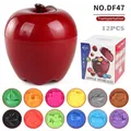 Educational red apple sorting toy with 12 transport shape matching puzzles for toddlers - 12pcs Vehicles - Apple Storage