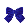 Royal blue velvet bow hair clip for girls with a soft texture and elegant handmade finish - Royal Blue (6)