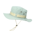 Outdoor mint green western cowboy sun hat with wide brim and adjustable chin strap - One Size / Mint Green