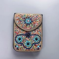 Sac à bandoulière bohème fait main avec perles multicolores et motifs floraux vintage - Floral Ethnique
