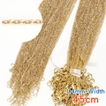 Collana a catena O in acciaio inossidabile dorato 1,4mm 45cm per gioielli fai da te - O catena / Color Acciaio