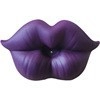 Funny purple lip-shaped silicone pacifier for infants with textured velvet finish - Lip / Purple