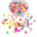 Perles colorées en pâte polymère en forme de bonbon dans un bol pour bracelets DIY - Bonbons (14141) / 100 Pièces/Paquet (9mm)