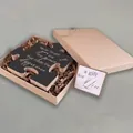 Wooden puzzle decor gift for colleagues with motivational text in kraft gift box - 3-Never forget-Black