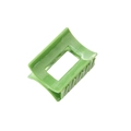 Light green marble patterned square hair claw clip in a minimalist acetate design - Small Square 6.3cm-Green