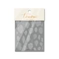 Stickers nail art Tomoni MS-70 aux motifs de texture textile blanche sur fond gris - Style de texture irrégulière blanche (MS70)