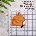 Miniature resin bread and cutting board magnet accessory for DIY craft decor - Style E