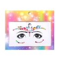 Face and body jewel stickers with colorful rhinestones for kids costume makeup - Style DE-6-1 / Colorful