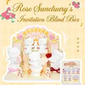 Luminous creative fox blind box figurines with elegant floral details for desktop decor - Invitation from Rose Sanctuary Angel Set