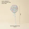 Giant light blue candy cane Christmas tree hanging ornament measuring 50cm height - #16 Large Blue Lollipop