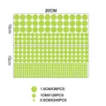 Luminous space wall stickers with multiple sizes of glow in the dark dot decals for kids room - 407pcs Luminous Dots