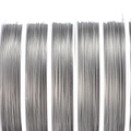 Silver-gray steel beading wire on white spools for DIY jewelry making and necklaces - 0.3mm*24.3m / Steel