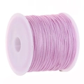 Pink jade cord spool for DIY jewelry making and braided handmade bracelets craft - Pink Purple