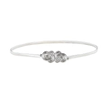 Elegant silver elastic metal waist chain featuring a minimalist knot buckle design - No.29 Silver