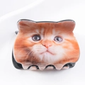 Molletta per capelli con motivo gatto arancione in PVC dal design creativo - Piccolo gatto rosso realistico (D18-1-20)