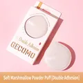 GECAMO Rubycell marshmallow powder puff in retail box with soft beige velvet texture - Soft Puff (Perfect Fit / Off-white)