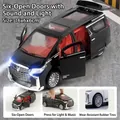 Modello di auto MPV nera in scala 1:32 con sei porte apribili ed effetti sonori e luci - 742 Nero-6 Porte Apribili MPV