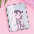 Traditional Chinese style girl illustration notebook with matching blue gift box case - Notebook (Pipa Pattern)