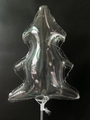 Detail of Christmas tree shaped LED bobo balloon with glowing copper wire lights - Christmas Tree Shape / Clear