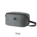 Portable grey travel storage bag with wide handle and waterproof nylon fabric - STORAGE BAG Label Style / Gray