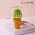 Modello di cono gelato verde finto 12cm per decorazione pasticceria o fotografia - Verde