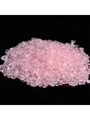 Polished bulk rose quartz chips for aromatherapy and decoration on black background - 100g/Pack / Rose Quartz
