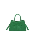 Sac bandoulière vert vintage à motif crocodile avec bandoulière réglable - Vert