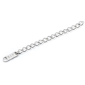 Silberne Edelstahl Verlängerungskette mit eingraviertem K18 Metallanhänger - Kettenlänge 5CM / Silber