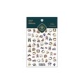 Cartoon duck nail art sticker TS-1409 showing duck reading and drinking coffee - Working Duck (TS-1409)