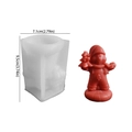 3.7-inch Christmas snowman silicone mold for DIY candles with 9.5cm height dimension - Gingerbread Man Boy