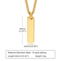 Gold Pendant + 60CM Basket Chain
