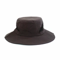 Chapeau pare-soleil d'extérieur marron foncé avec maille respirante et large bord - 58cm Taille Unique / Café