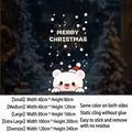 Christmas window sticker with white cartoon bear and snowflakes for festive glass decor - Polar Bear (Small)