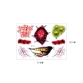 Halloween temporary facial tattoo stickers with bloody heart and wound design FL-016 - Style FL-016 (Extreme Special Effects)