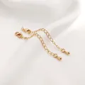 14K gold filled extension chain with lobster clasp and teardrop pendant for DIY jewelry - 14K Gold Plated Drop Style
