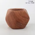 Hexagon Brown Wood Grain