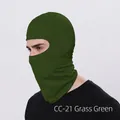 Outdoor grass green cycling balaclava face mask with CC-21 elastic knitted fabric - Grass Green