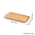 Rectangular beech wood display tray for jewelry with natural grain finish 25x13cm - Beech Wood Tray 13x25cm