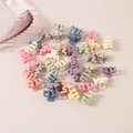 Set mattierter Mini-Haarklammern in Wellenform in Pastell-Makronenfarben für Damen - Macaron-Serie - M-Form
