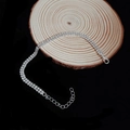 G007 Double Row Bracelet with Extension Chain