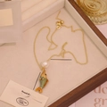 Gouden koi vis hanger ketting met groen emaille en witte parel in retro stijl - Groen Geverfde Vis Hanger (3#)