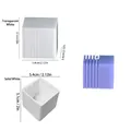 Striped cube bubble silicone mold for DIY aromatherapy candle and soap making - Striped Square Cube