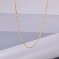 Collana in acciaio inossidabile placcato oro 18K con catene a spirale e a graffetta - Oro 18K