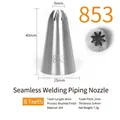 304 stainless steel piping nozzle tip number 853 with seamless 8-tooth design - 853 (8-Teeth)