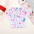 Breathable dog sanitary panties with colorful butterfly floral print and elastic waist - S / Butterfly Harmony