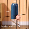 Indigo 700ml hanging pet water bottle for cages with stainless steel ball nozzle - Large 700ml / Indigo